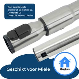 Telescoopbuis en Pistoolgreep geschikt voor Miele C1, C2, C3, Guard & Boost series - Gelijk aan model: 10275580 / 9442601 / 5269091 - met klikvergrendeling — thumbnail 11