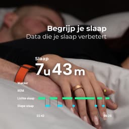 NOLATR Smart Ring NEX – Slimme Ring met Stappenteller, Slaaptracker & Hartslagmeter – Zonder Abonnement – Goud – Maat 9 — thumbnail 10