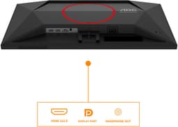 AOC G4 24G4HRE - Full HD Fast IPS Gaming Monitor - G-Sync Compatible - 0.5ms - 200hz - Speakers - 24 inch — thumbnail 5