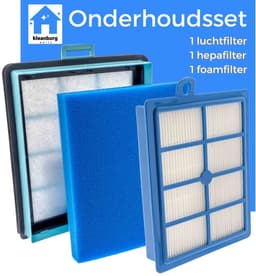 Kleanburg® - Geschikt voor Philips PowerPro - Filter set van 3 stuks - Past in zakloze stofzuigers — thumbnail 3