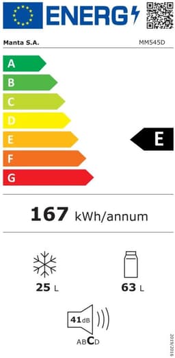 Manta MM545DSL koel-vriescombinatie - vrijstaand - zilver — thumbnail 2