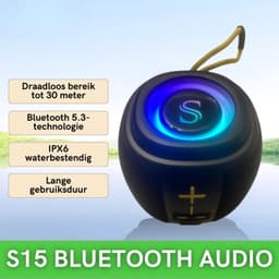 Draagbare Outdoor Bluetooth Speaker – Blue Tooth 5.4 - IPX6 Waterdicht - lichtgewicht- 3D Surround sound — thumbnail 4