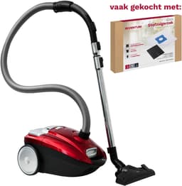 Inventum ST306RZA - Stofzuiger met zak - 3 liter - HEPA 13 - Snoerlengte 7 meter - Rood — thumbnail 8