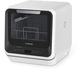 Klarstein Vaatwasser Amazonia Mini - Compact Aanrechtblad, 7 Programma's, 5L Tank of Directe Aansluiting, Energie-efficiëntieklasse D, Stil 58dB, Digitaal Display, Draagbaar Tafelblad voor Kleine Keukens, Zwart - Dishwasher — thumbnail 4