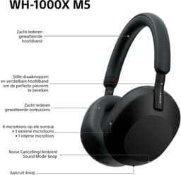 Sony WH-1000XM5 - Draadloze koptelefoon met Noise Cancelling - Zwart — thumbnail 19