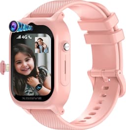 4G Smartwatch Kinderen met Camera - GPS Horloge Kind met Simkaart - Kinderhorloge - SOS Knop - HD (Video) bellen & Stappenteller - Speelgoed - Meisje 4/5/6/7/8/9/10 Jaar - Roze — thumbnail 1
