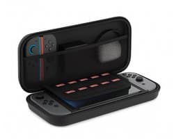 George Napoli Case geschikt voor Nintendo Switch 2 - Met opbergvak voor 10 games - Hoes geschikt voor Nintendo Switch 2 - Accessoires geschikt voor Nintendo Switch 2 - Zwart