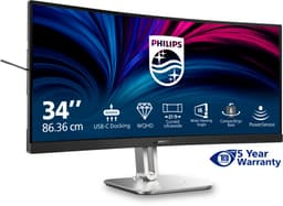 Philips 34B2U5600C - QHD Curved - Ultrawide Monitor - USB-C 140w - KVM - RJ45 - 34 inch — thumbnail 8