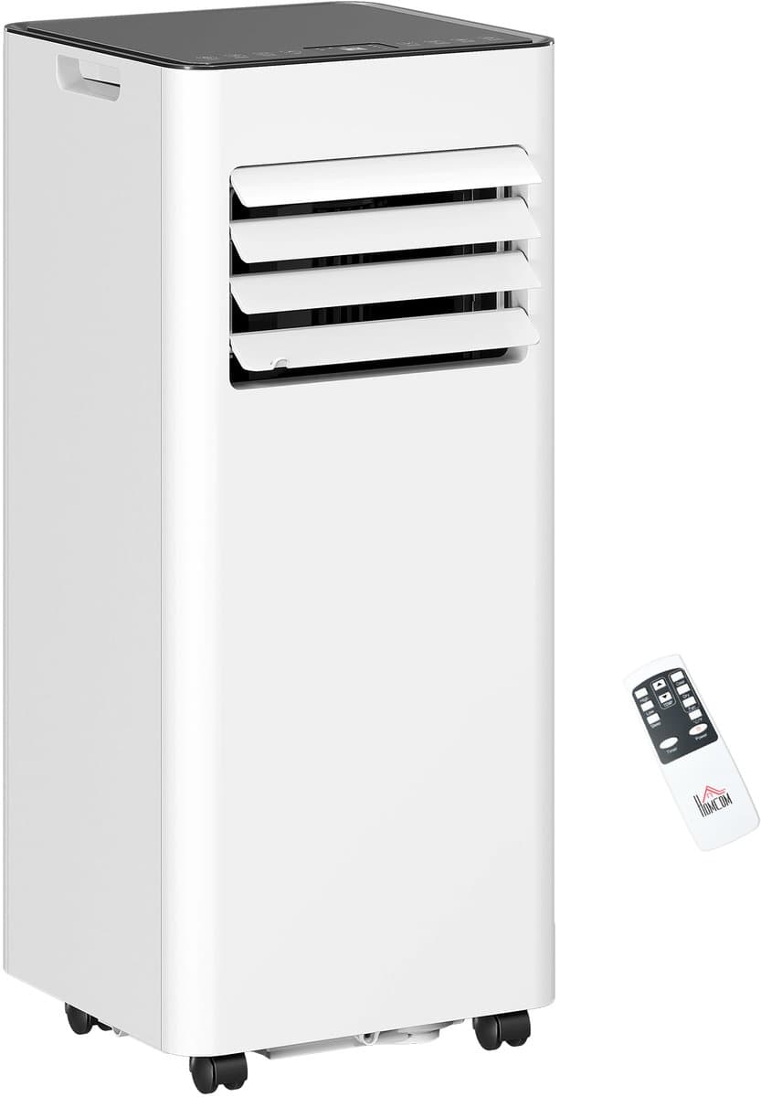 HOMCOM-Mobile Klimageräte aus ABS, Stahl Weiß — afbeelding 1