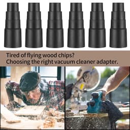 6x Stofzuigeradapter met 4 lagen - 25-42 mm - Slangadapter Universeel - Adapter - Aansluitstuk voor elektrisch gereedschap - Universele adapter voor stofafzuiging - Voor aansluiting op de stofzuigerslang - Geschikt voor Bosch, Makita, Kärcher — thumbnail 8