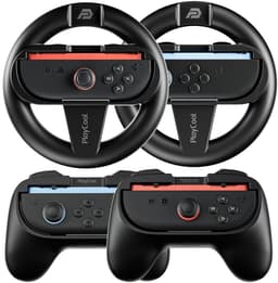 PlayCool 18-in-1 Bescherm & Race Kit – Accessoirebundel voor Nintendo Switch 2 – Beschermhoes, Screenprotectors, Thumb Grips, Joy-Con Siliconen Covers, Stuurset, Controller Grip set & Straps — thumbnail 4