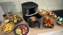 Bosch MAF462B0 Airfryer - Serie 4 - 6,1L - Ontdooifunctie - Dual heating - Warmhoudfunctie - 7 programma's - Tot 4 personen - Zwart — thumbnail 11