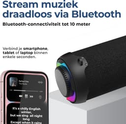 Denver Bluetooth Speaker Draadloos - Lichteffecten - Muziek Box - AUX - TWS Pairing - BTG213 — thumbnail 2
