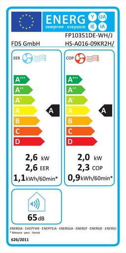COSTWAY 9000 BTU mobiele airconditioner met luchtafvoerslang, 4 in 1 airconditioner met koeling, ventilator, verwarming & ontvochtiger, koeleenheid met slaapstand, 24 uur timer, afstandsbediening [energieklasse A]. — thumbnail 9