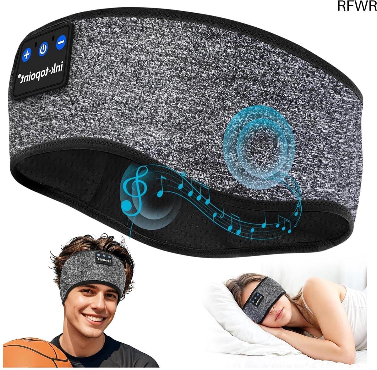 RFWR® Draadloze Slaap Hoofdtelefoon met HD Geluid en Comfortabele Hoofdband — afbeelding 1