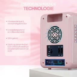 MKSS® Skincare Fridge 4L - Organizer - Make up Koelkast - Beauty Fridge - Wit en Roze — thumbnail 6