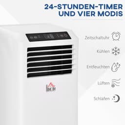 HOMCOM-Mobile Klimageräte aus ABS Weiß — thumbnail 10