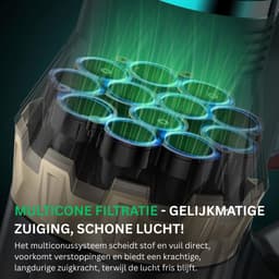 MKSS® Stofzuiger draadloos - Steelstofzuiger Snoerloos - Tapijtreiniger — thumbnail 7