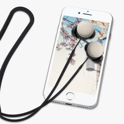 kwmobile Strap Compatible with Google Pixel Buds Pro 2 - Silicone Cord Holder for Wireless Earphones - Black — thumbnail 4