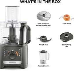 Kenwood MultiPro Compact - FDP31.170GY - Foodprocessor - Grijs — thumbnail 5