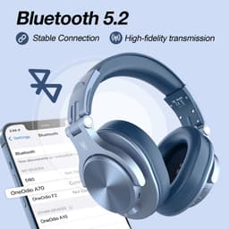 OneOdio Fusion A70 Sky Blue – Draadloze Over-Ear Koptelefoon – DJ & Studio – Hi-Res Audio — thumbnail 13
