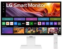 LG Smart 32U850SA-W - 4K Smart Monitor - USB-C 90w - WebOS - Smart TV - Webcam - Wi-Fi - Apple Airplay - 32 Inch