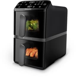 Philips 4000 Series Dual-Stacked Dubbele Airfryer – NA460/00 - 2 Lades (Sync) – 10 L – Tot 6 Personen – Bespaart 45% Ruimte — thumbnail 1