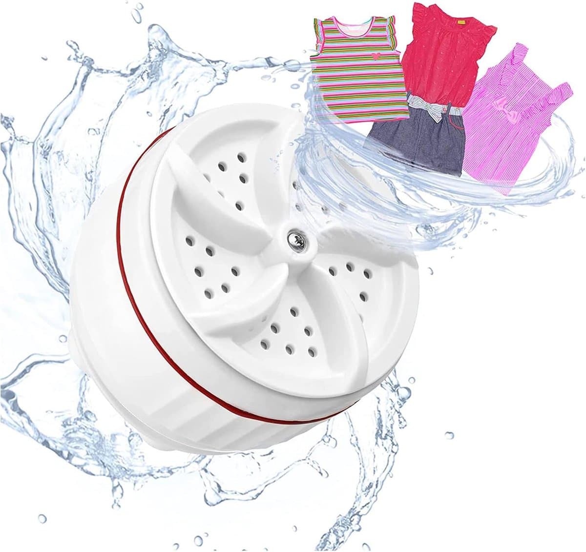 Draagbare Wasmachine USB Opladen Ultrasone Wasmachine Machine Fit Voor Wasserij Emmer Wastafel Badkamer Wastafel — afbeelding 1