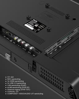 TuTu Google TV - LED HD - 32 Inch/82 cm - Frameless Design - Tripple Tuner DVB-T/T2/S/S2/C - HDMI x3, USB x2, CI+ - Geassembleerd in Eindhoven - TUG32HQ1 — thumbnail 6