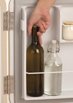 CREATE - Koelkast in retrostijl - Zand - Handvat Marmer - FRIDGE RETRO 48L — thumbnail 4