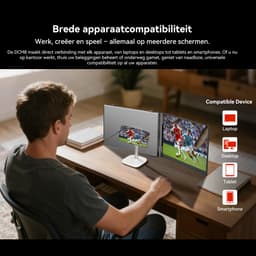 Blackview DCM8 15.3" Dubbele Draagbare Monitor – 100% sRGB – Extra Laptopscherm 13-17.3" – Uitbreidingsscherm – Plug & Play – Geschikt voor PC, Laptop, Xbox, PS3/4/5, Switch – Grijs — thumbnail 9