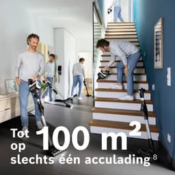 Bosch Unlimited 7 – Steelstofzuiger Draadloos 220W – Draadloze Stofzuiger – Op Accu – Zonder Zak – BBS711W — thumbnail 4