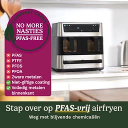 Cuisinart - Tri Zone 13,6 L Airfryer & Oven - 3 zones Heteluchtfriteuse (2x4,3 L + 5 L) - 9 functies - Sync Cooking - PFAS-vrije keramische coating - 2520 – 3000W - Grijs — thumbnail 4