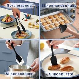 Accessoires Heteluchtfriteuse Gescht voor Philips Airfryer 4000 Serie 10L, Siliconenvorm Accessoireset Heteluchtfriteuse Herbruikbare Ovenschaal voor Philips Stacked Dual Basket Airfryer NA460 10L — thumbnail 7