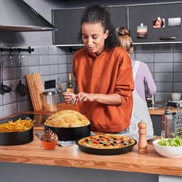 Airfryer Accessoireset – 15-delige ronde heteluchtfriteuse accessoires, geschikt voor COSORI 4,7L, Philips 6,2L, Tefal 4,2L – Inclusief siliconen bakvorm & e-book — thumbnail 6
