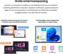 Blackview Table 9 Portable Monitor - 16 Inch Full HD Draagbare monitor - Draagbaar scherm met USB-C & HDMI - Plug & Play — thumbnail 5