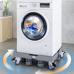Wasmachine Onderstel - Wasmachine verhogers - 42-66cm Verstelbaar & 250kg Draagkracht - 4 Wieltjes met Rem - Geluidsreducerend - Voor Apparaten en Koelkast — thumbnail 11
