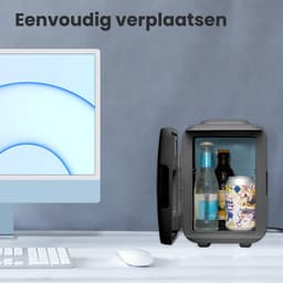 Auronic Mini Koelkast – Skincare Fridge – Make-up & Beauty – Koelen en Verwarmen – 100/240V & 12V Auto Stekker – Draagbaar – 4 Liter – Zwart — thumbnail 8