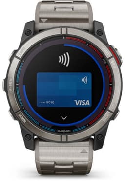 Garmin - 010-02541-61 - Smartwatch - Quatix® 7X Sapphire Solar Titan - 010-02541-61 met extra hemelsblauwe siliconen band — thumbnail 5