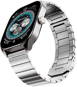 HiFuture Apex Roestvrijstalen Smartwatch heren, 2.04 Amoled Display, IP68 waterdicht, Tot 7 dagen batterijduur, hartslagmeter, Stappenteller, Compatibel met iOS en Android (Zilver) — thumbnail 12