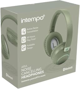 Intempo Noise Cancelling Hoofdtelefoon - Bluetooth - Groen — thumbnail 9