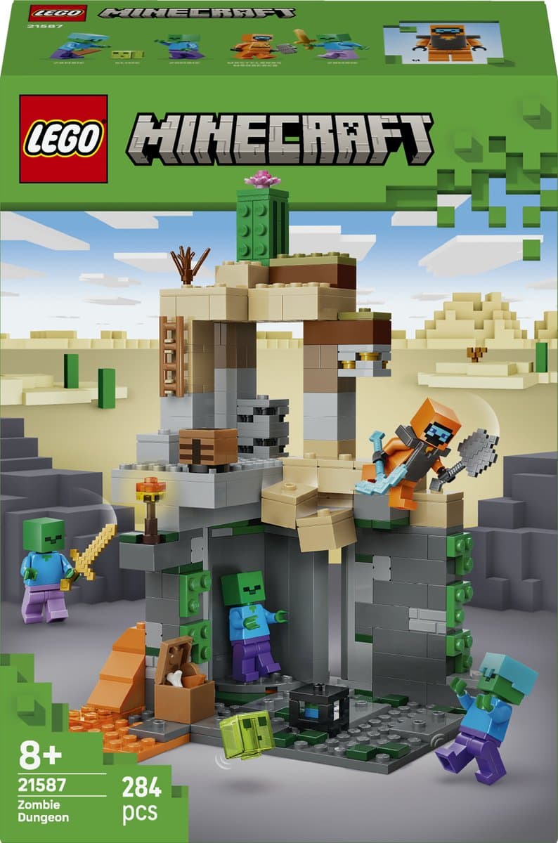 LEGO Minecraft Zombiekerker Speelgoed voor Kinderen en Gamers vanaf 8 Jaar - 21587 — afbeelding 1
