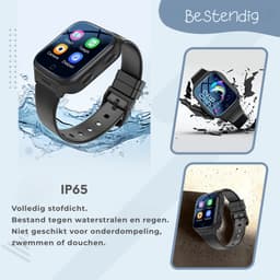 ISHIVA® GPS Horloge Kind geschikt voor Simkaart (4G GPS)–Smartwatch Kinderen met HD-camera & Videobellen - Kinder Smartwatch -1000 mAh Long Battery–IP65 Waterdicht–SOS Knop–School Mode-Veilige Zones-GPS Tracker–2 Jaar Garantie–Zwart — thumbnail 10