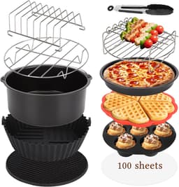 Aigostar Airfryer Accessoires set - 12 Delig - Bakset - Ø20CM — thumbnail 1