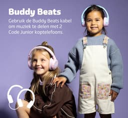 Fresh 'n Rebel Code Junior - Koptelefoon kind - Kinder koptelefoon - Draadloos (Bluetooth) & Bedraad – Inclusief Aux kabel (1m) - Cool Candy — thumbnail 5