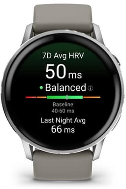 Garmin Venu 4 - Multisport smartwach - 45 mm - AMOLED - GPS - Zilverkleurig/grijs — thumbnail 6