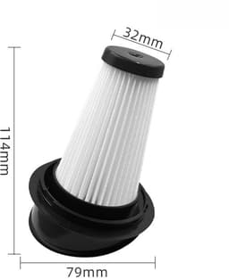 Filters - 4 Stuks - Geschikt voor Grundig VCH9930 VCH9932/Beko VRT 61814 - HEPA-filter - Handstofzuiger Vervangingsfilter - Stofzuigerfilter — thumbnail 2