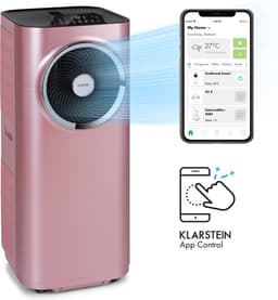 Klarstein mobiele airconditioner met luchtafvoerslang, 5-in-1 airconditioner, ventilator, luchtontvochtiger, luchtreiniger & nachtmodus, app-bediening, kleine & draagbare airconditioner voor thuis & op kantoor, 7000 BTU,9 kW voor 42 m² 48 dB — thumbnail 20