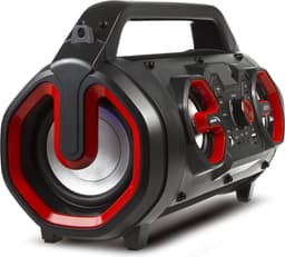Audiocore AC875 Bazooka Draagbare Bluetooth-luidspreker Boombox 30W (20W + 5Wx2) IPX4 Spatwaterdicht / Radio / microSD / Aux-In / USB / Verlichting / Microfoonpoort / Afstandsbediening — thumbnail 12