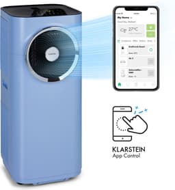 Klarstein mobiele airconditioner met luchtafvoerslang, 5-in-1 airconditioner, ventilator, luchtontvochtiger, luchtreiniger & nachtmodus, app-bediening, kleine & draagbare airconditioner voor thuis & op kantoor, 12000 BTU,4 kW voor 56 m² 50 dB — thumbnail 20